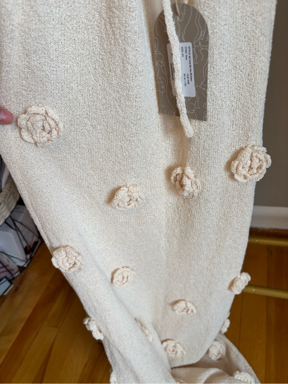 BNWT crochet floral maxi Meshki dress - Picture 7 of 9